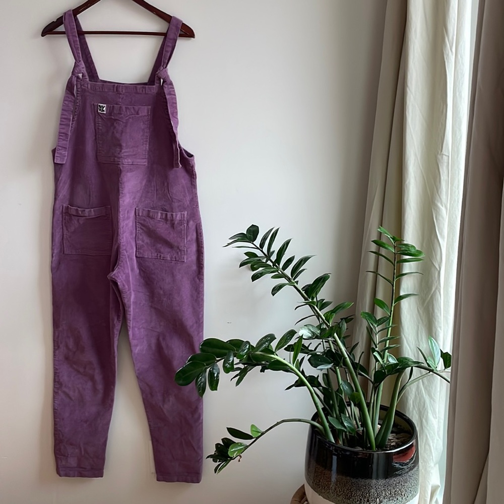 Lucy and Yak Organic Cotton Corduroy “Original Dungaree” in Grape